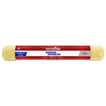 Wooster 18" Paint Roller Cover, 1/2" Nap Nap, Knit Fabric R363